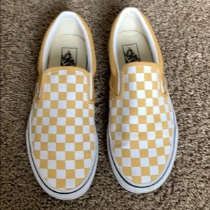 Yellow checkered vans